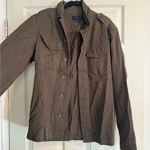 All Saints Dark Brown Casual Shirt